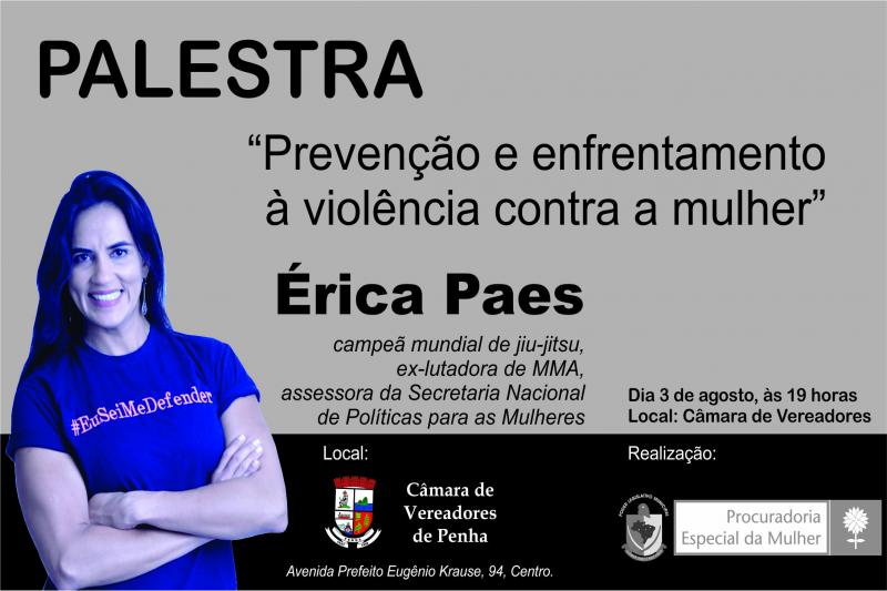 Érica Paes virá a Penha nesta sexta-feira