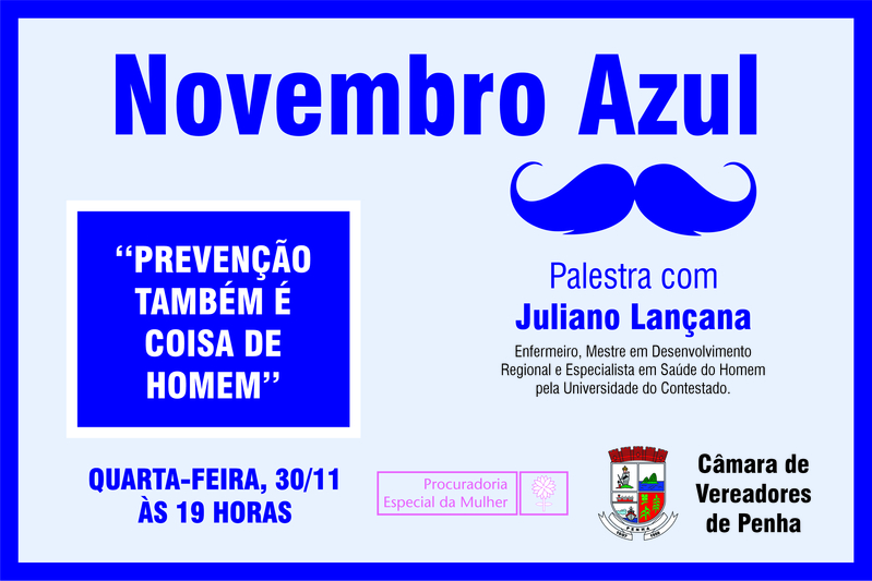Novembro Azul é tema de palestra promovida pela Procuradoria da Mulher