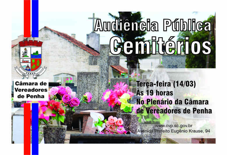 Câmara de Penha realiza audiência pública sobre cemitérios