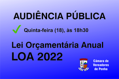 Comissão de Finanças e Orçamento analisa a LOA 2022