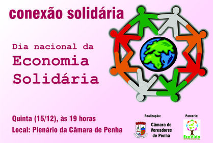 Câmara realiza encontro alusivo ao Dia da Economia Solidária