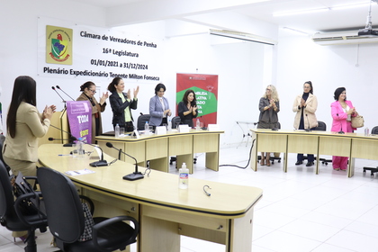 Câmara de Penha recebe a Caravana da Inclusão da Mulher na Política