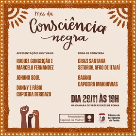 Evento da Câmara de Penha marca o mês da Consciência Negra