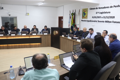 Câmara de Penha aprova dois projetos de lei