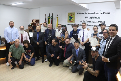 Câmara de Penha aprova quatro projetos e uma moção de apoio