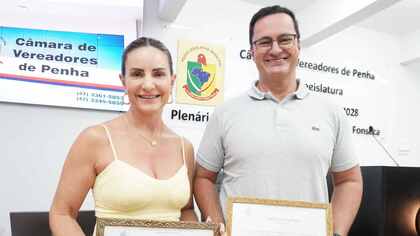 Quarta Reunião Ordinária do ano tem aprovação de projetos e Moção de Aplausos a casal de empreendedores de Penha