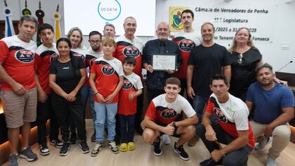 Câmara de Vereadores de Penha aprova Moção de Aplauso à Associação Pró-Judô na 6ª Reunião Ordinária de 2026