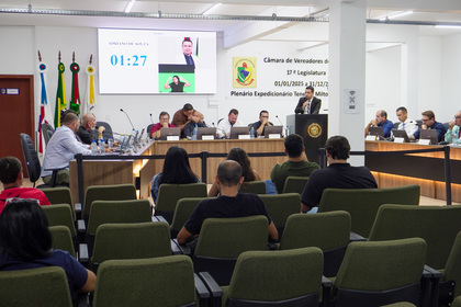 Câmara aprova medidas contra comercialização de “chumbinho” e projeto de revisão geral anual na 7ª Reunião Ordinária