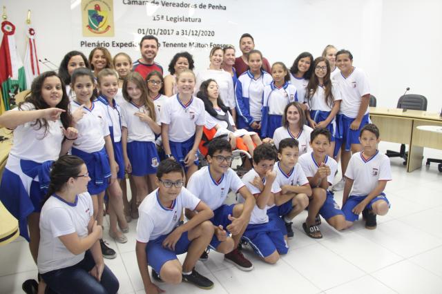 Visita da Escola Básica Municipal João Antônio Pinto 29/11/2017